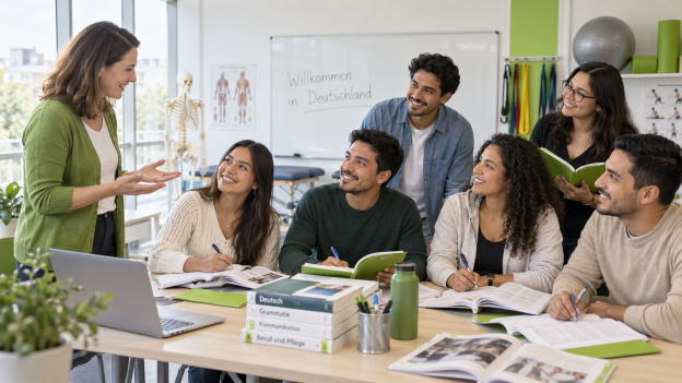 südamerikanische Physiotherapeuten lernen Deutsch